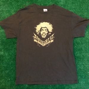 Jimi Hendrix Authentic brown profile art sze Large